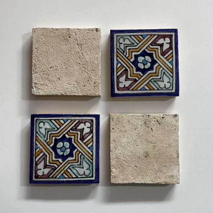 Moroccan Hand Painted  Artisanal tiles Kitchen