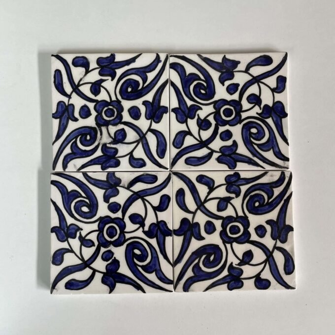 4"X4" tiles hand painted ceramic bathroom for wall and ground, tiles wall decorative