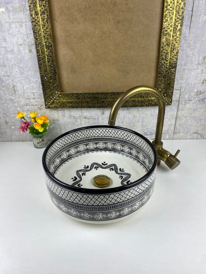 Custom Handcrafted Moroccan Bathroom Basin-Sink