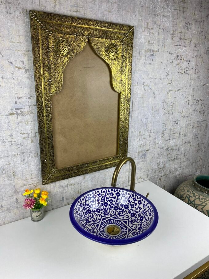 Dark Blue Lovely Moroccan ceramic Sink