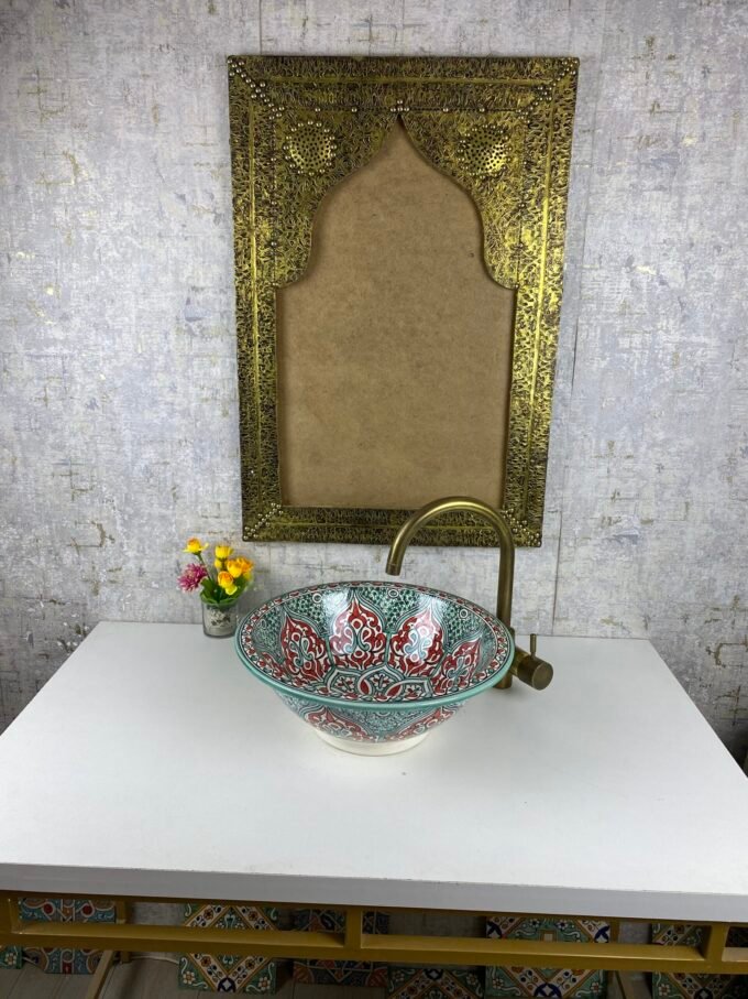 Hand-Painted Lovely Moroccan ceramic Sink