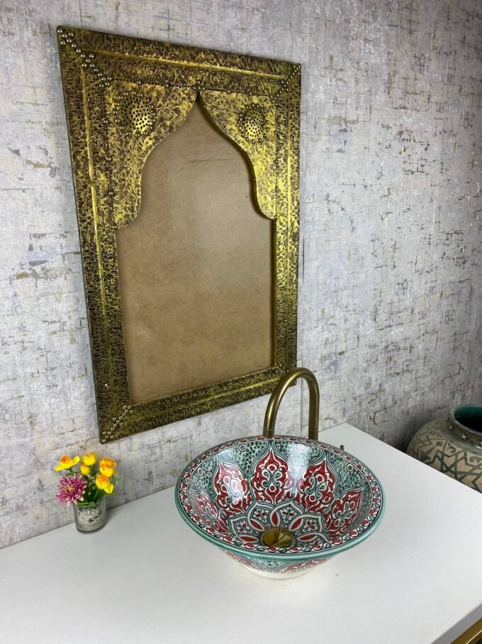 Hand-Painted Lovely Moroccan ceramic Sink