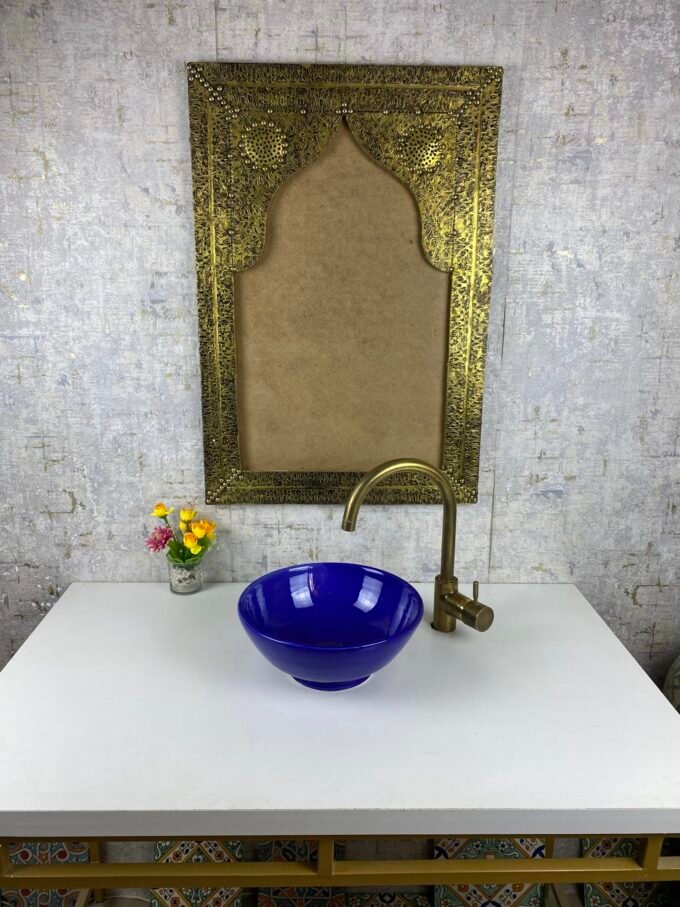Handcrafted Blue Royal Moroccan ceramic Sink