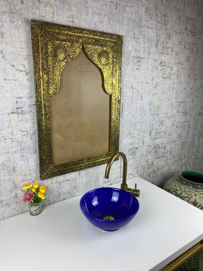 Handcrafted Blue Royal Moroccan ceramic Sink