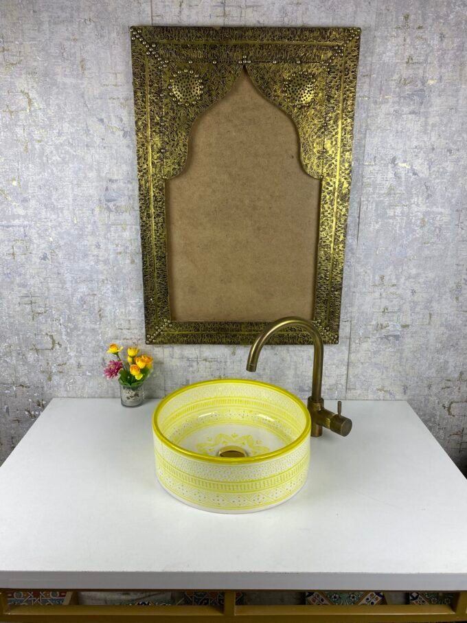 Handmade Ziwani Moroccan Bathroom Sink Lavatory