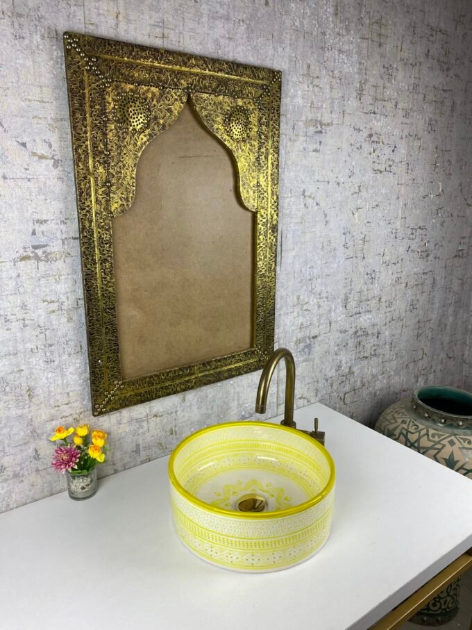 Handmade Ziwani Moroccan Bathroom Sink Lavatory