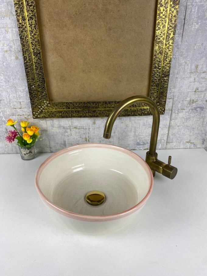 Handmade Moroccan Bathroom  Sink Lavatory