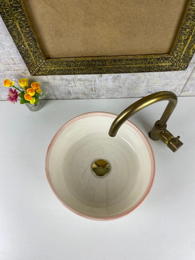 Handmade Moroccan Bathroom  Sink Lavatory