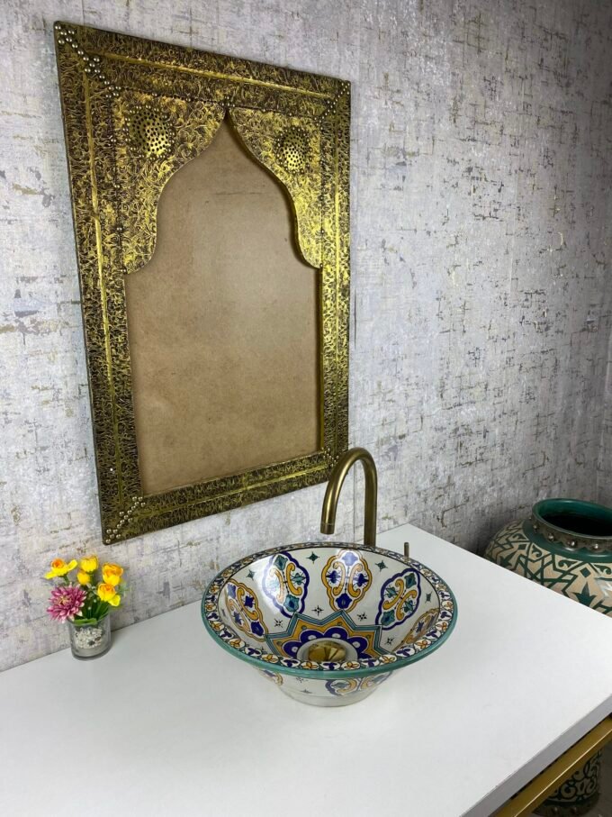 Moorish Handmade Modern Moroccan Ceramic Sink