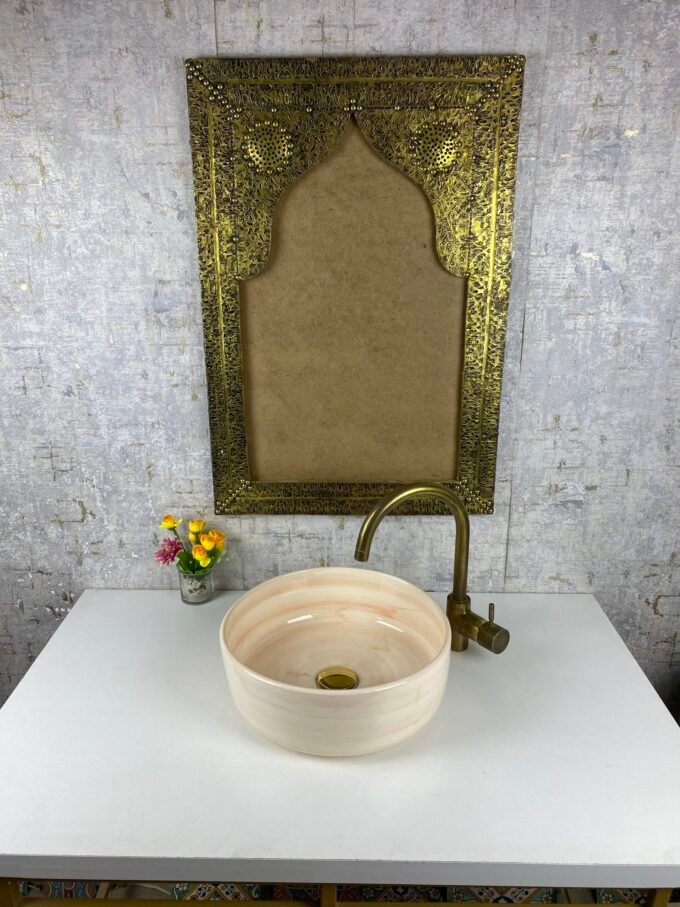 Moroccan Ceramic Hand Painted Washbasin