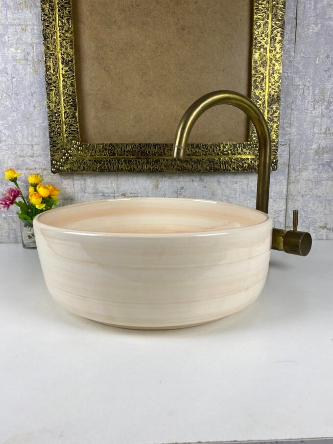 Moroccan Ceramic Hand Painted Washbasin
