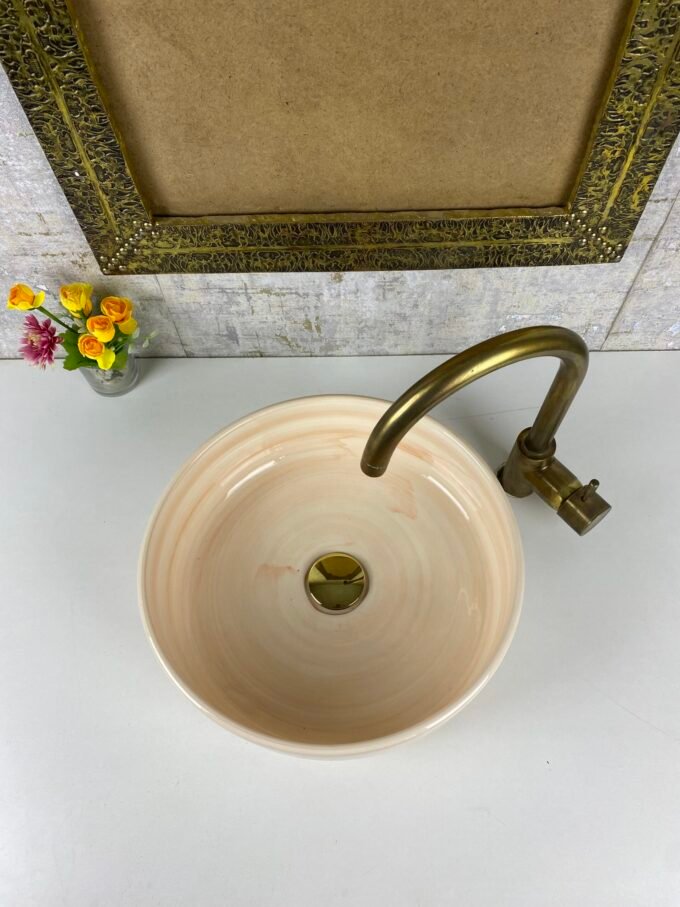 Moroccan Ceramic Hand Painted Washbasin