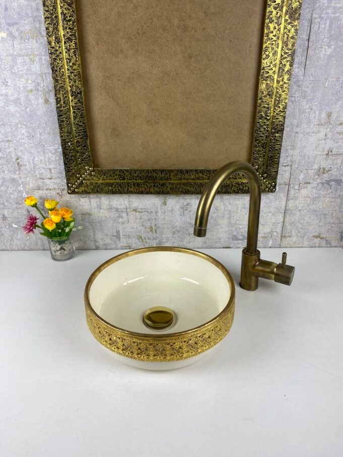Ceramic sink With moroccan Style - Handmaded Sink