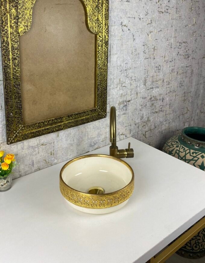 Ceramic sink With moroccan Style - Handmaded Sink