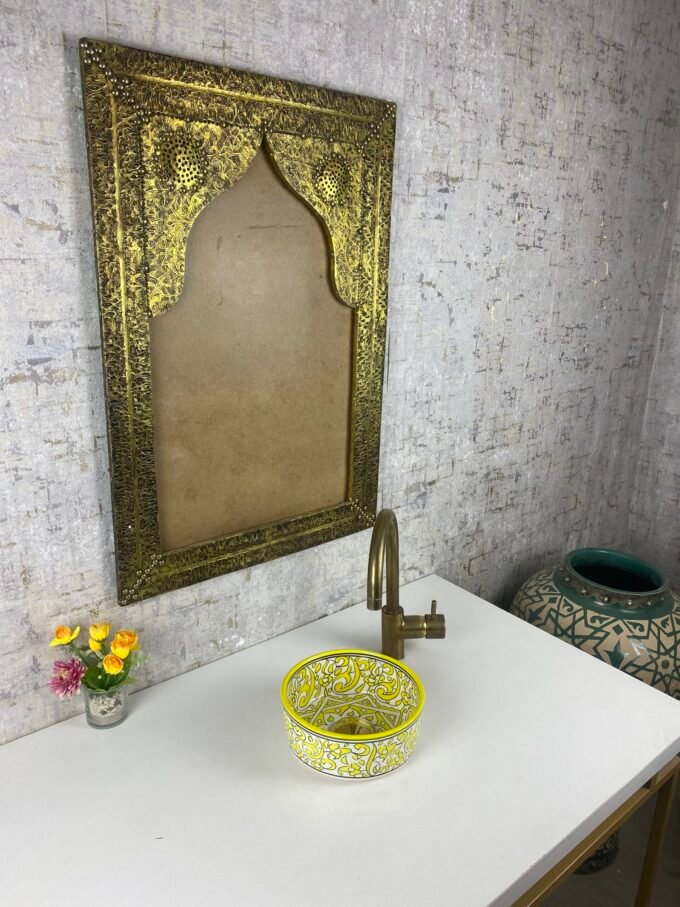 Hand-Painted Ziwani Bathroom  Sink Lavatory