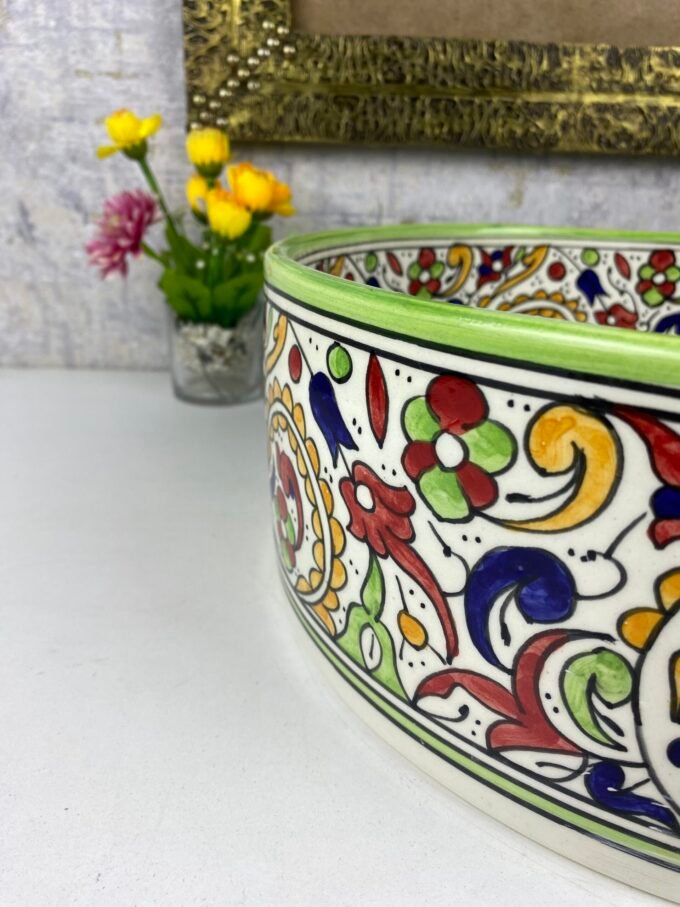 Moorish Mid Century Modern Bowl Sink Lavatory