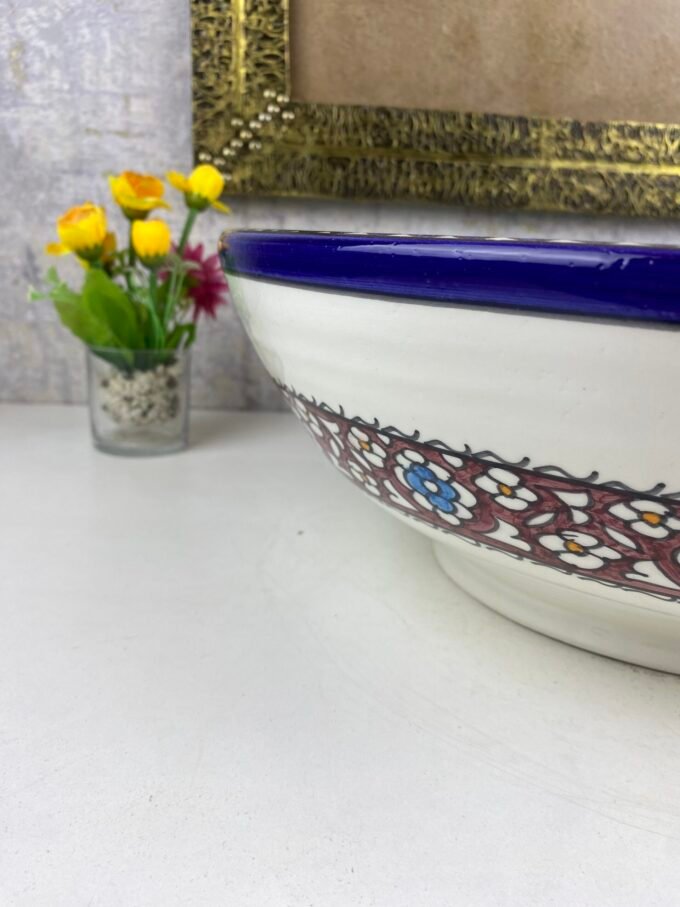 Fantastic Moroccan Handcraft Bathroom Ceramic Sink