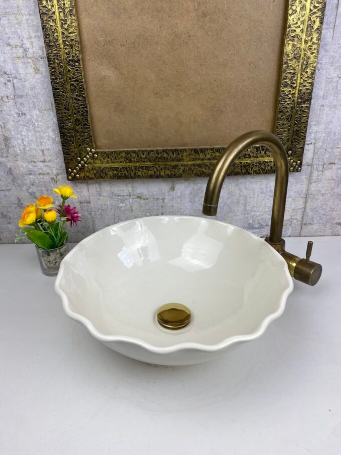 Handmade Modern-style Bathroom Ceramic Sink