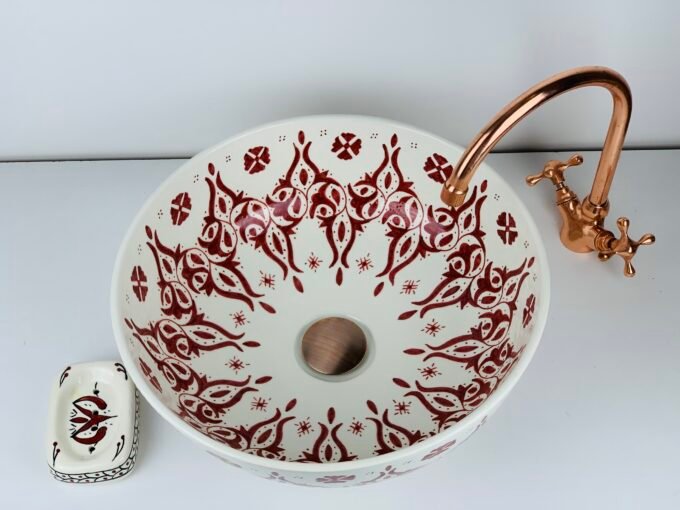 Amazing Moorish Moroccan Ceramic Sink Unique