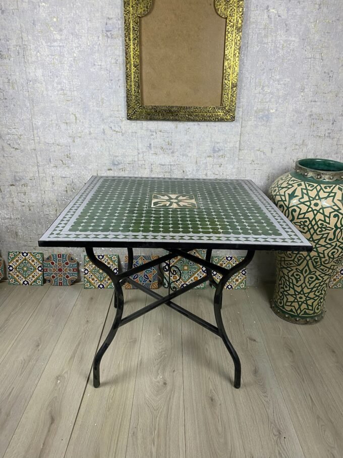 Customizable Moroccan Mosaic Table – Handmade