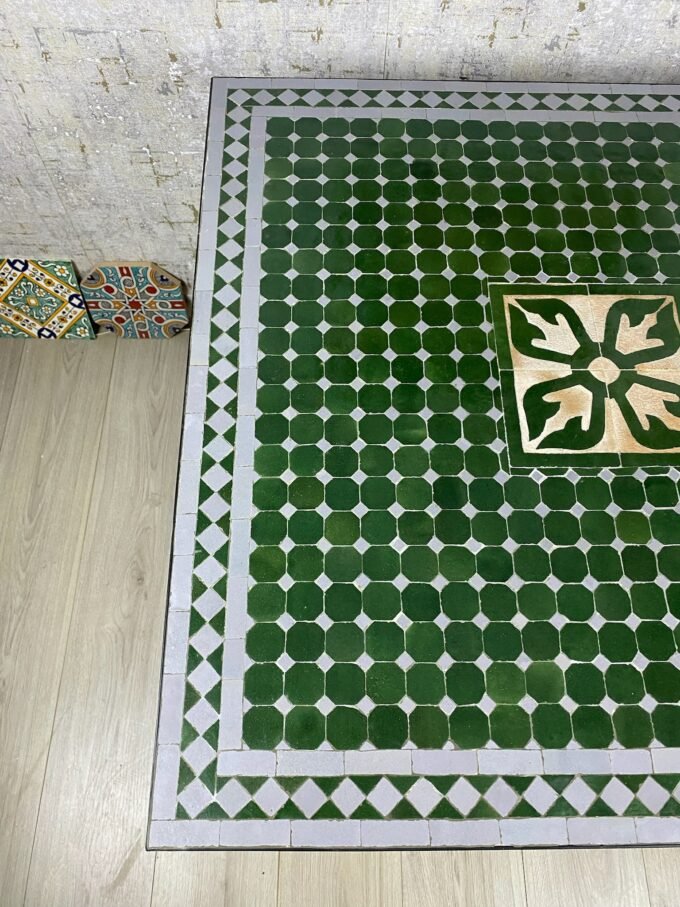 Customizable Moroccan Mosaic Table – Handmade