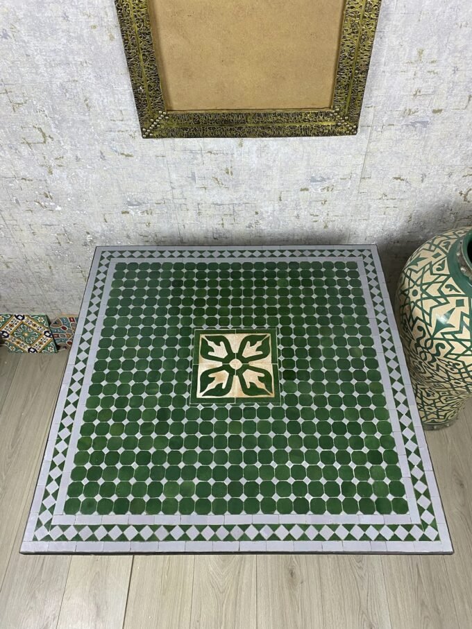 Customizable Moroccan Mosaic Table – Handmade