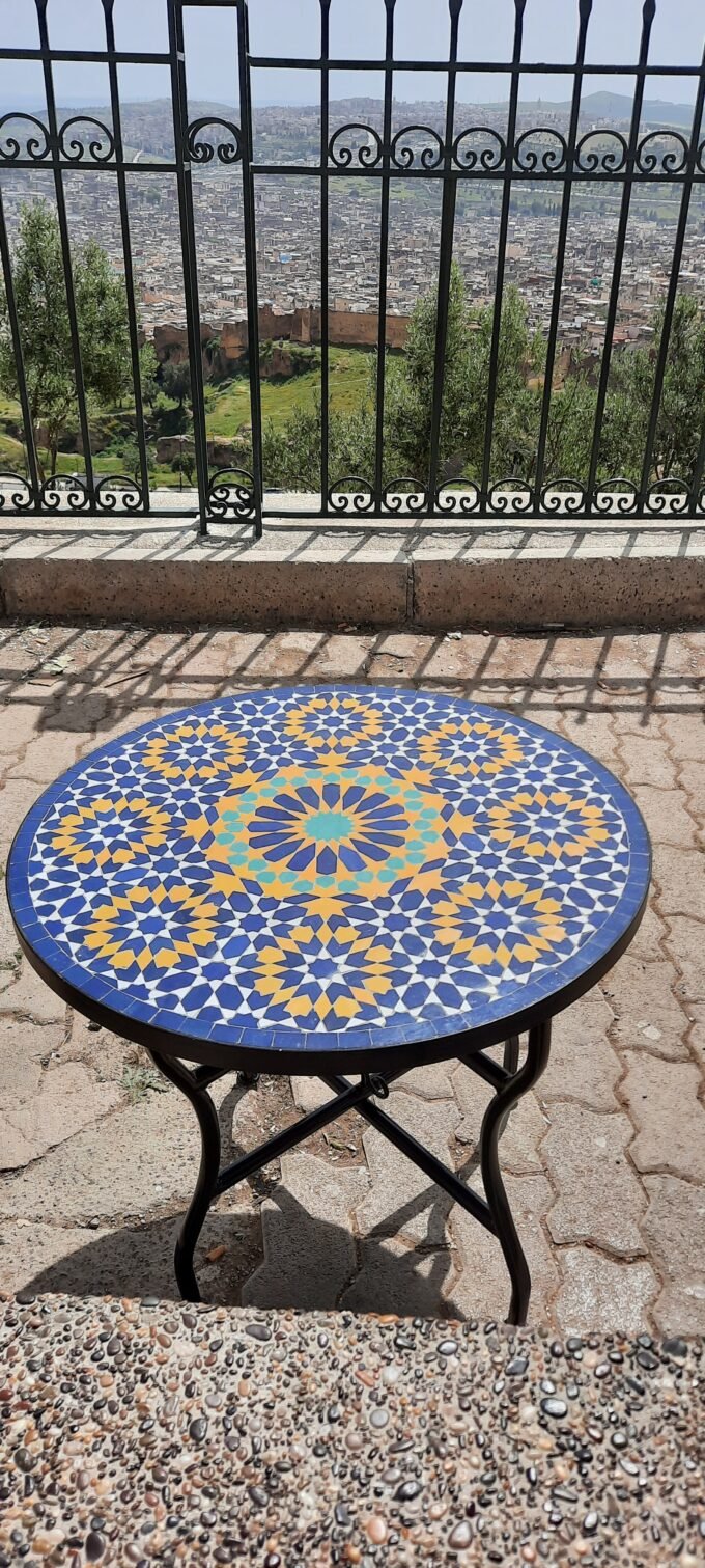 Luxury Handcrafted Moroccan Mosaic Table