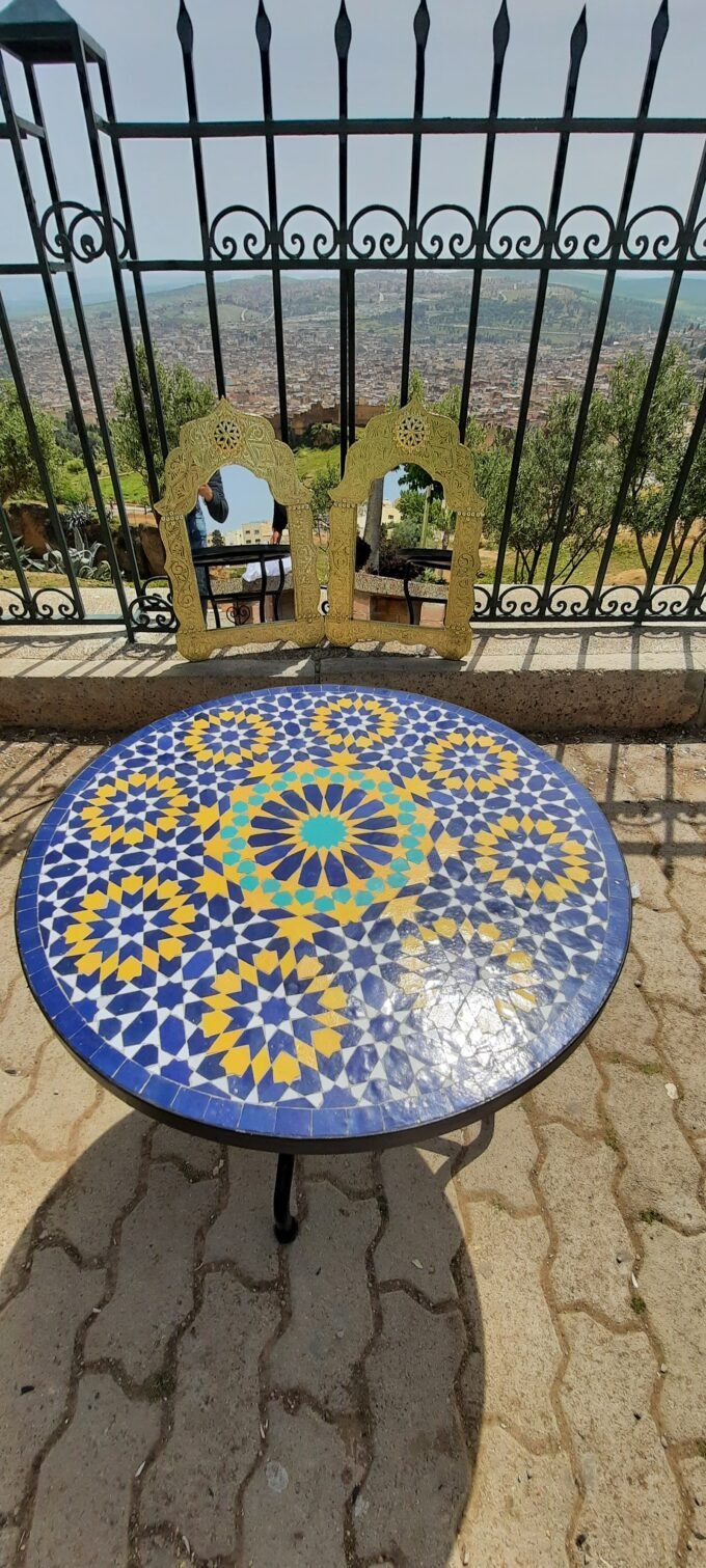 Luxury Handcrafted Moroccan Mosaic Table