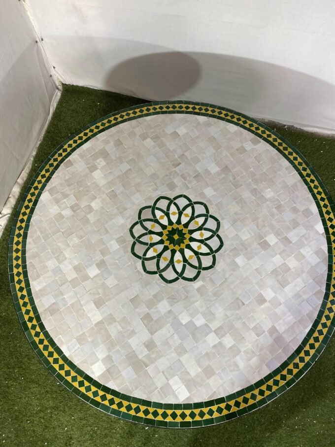 Special Handcrafted Round Moroccan Mosaic Table