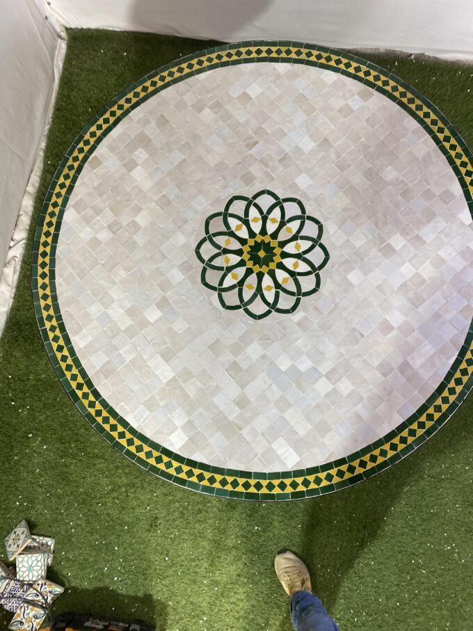 Special Handcrafted Round Moroccan Mosaic Table
