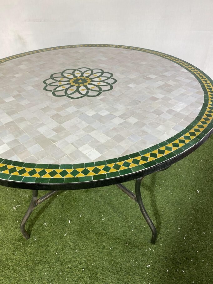 Special Handcrafted Round Moroccan Mosaic Table