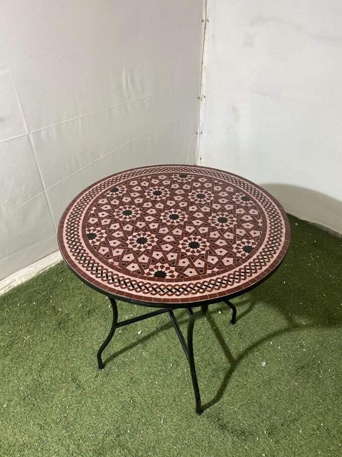 Super Handmade Round Moroccan Mosaic Table
