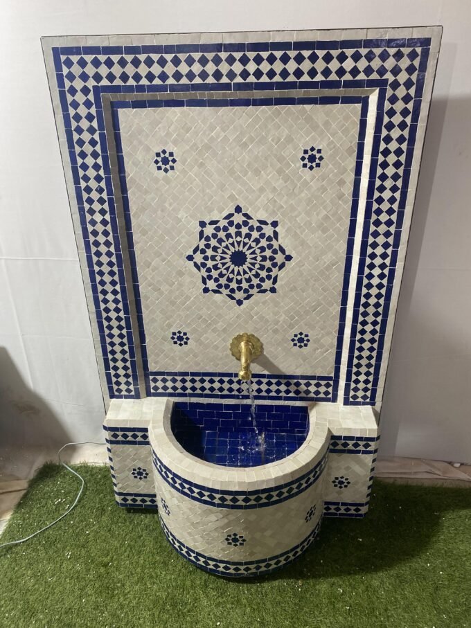 Custom Handcraft Moroccan Mosaic Fountain