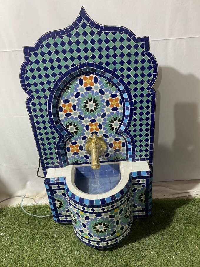 Custom Mosaic Fountain for Outdoor and Indoor