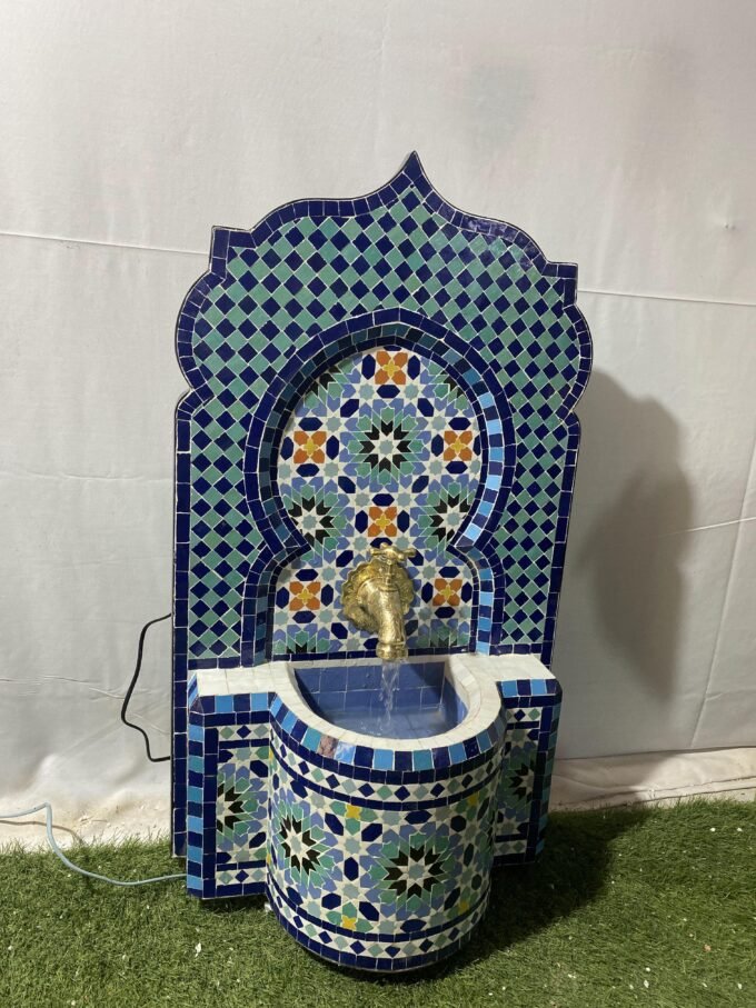 Custom Mosaic Fountain for Outdoor and Indoor