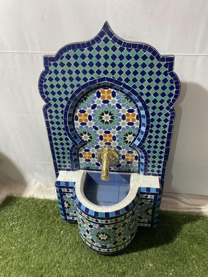 Custom Mosaic Fountain for Outdoor and Indoor