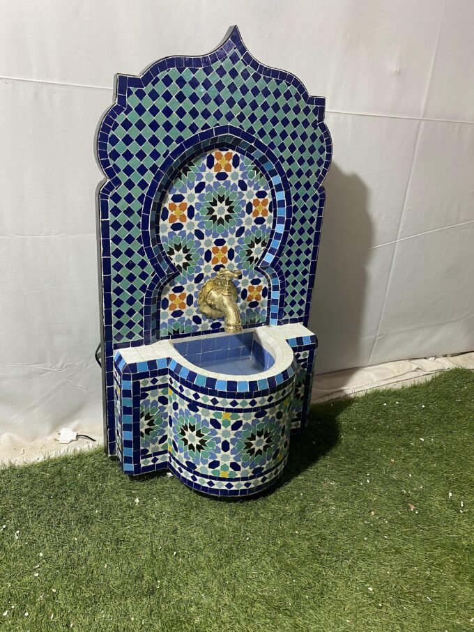 Custom Mosaic Fountain for Outdoor and Indoor