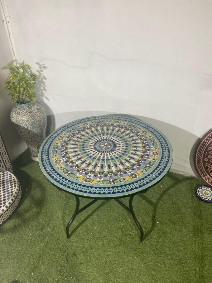 Exclusive Moorish Moroccan Handmade Mosaic Table (Copy)