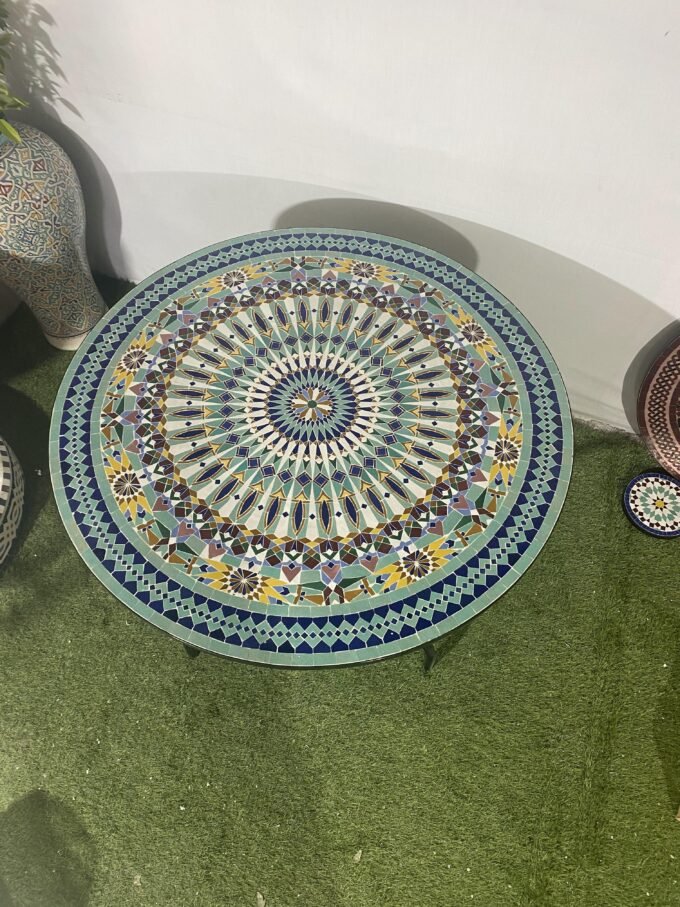 Exclusive Moorish Moroccan Handmade Mosaic Table (Copy)
