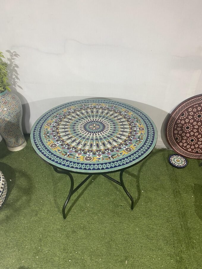 Exclusive Moorish Moroccan Handmade Mosaic Table (Copy)
