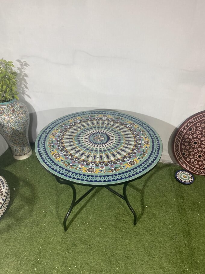 Exclusive Moorish Moroccan Handmade Mosaic Table (Copy)