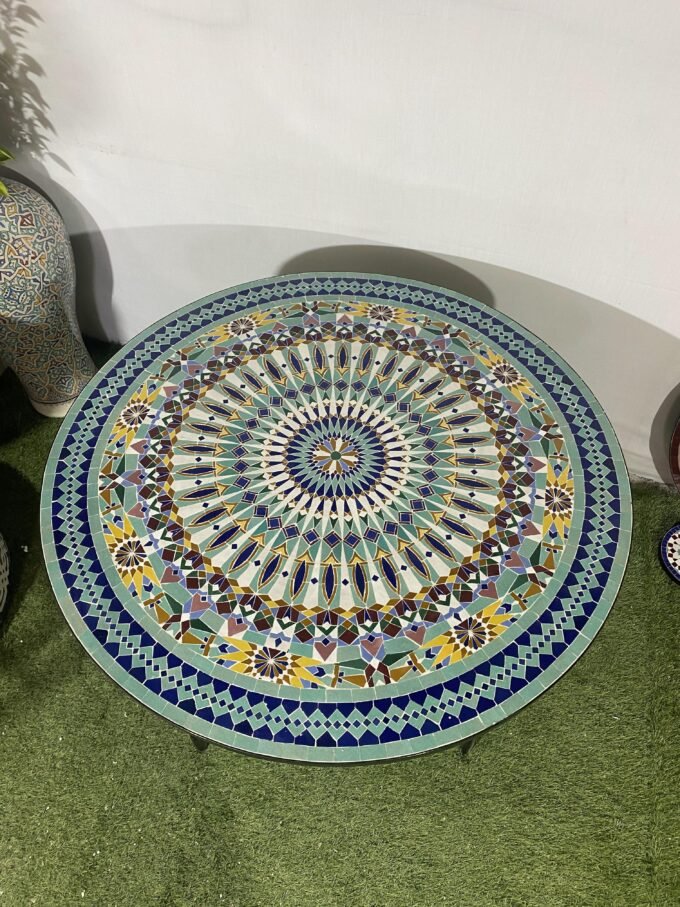 Exclusive Moorish Moroccan Handmade Mosaic Table (Copy)