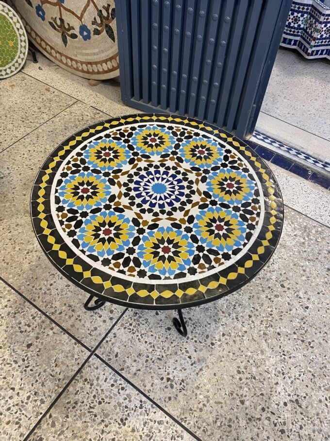 Farmhouse Moroccan Modern Furniture Mosaic Table