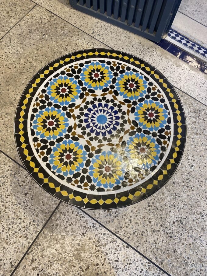 Farmhouse Moroccan Modern Furniture Mosaic Table