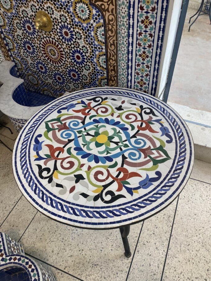 Exclusive Moorish Moroccan Toulif Mosaic Table