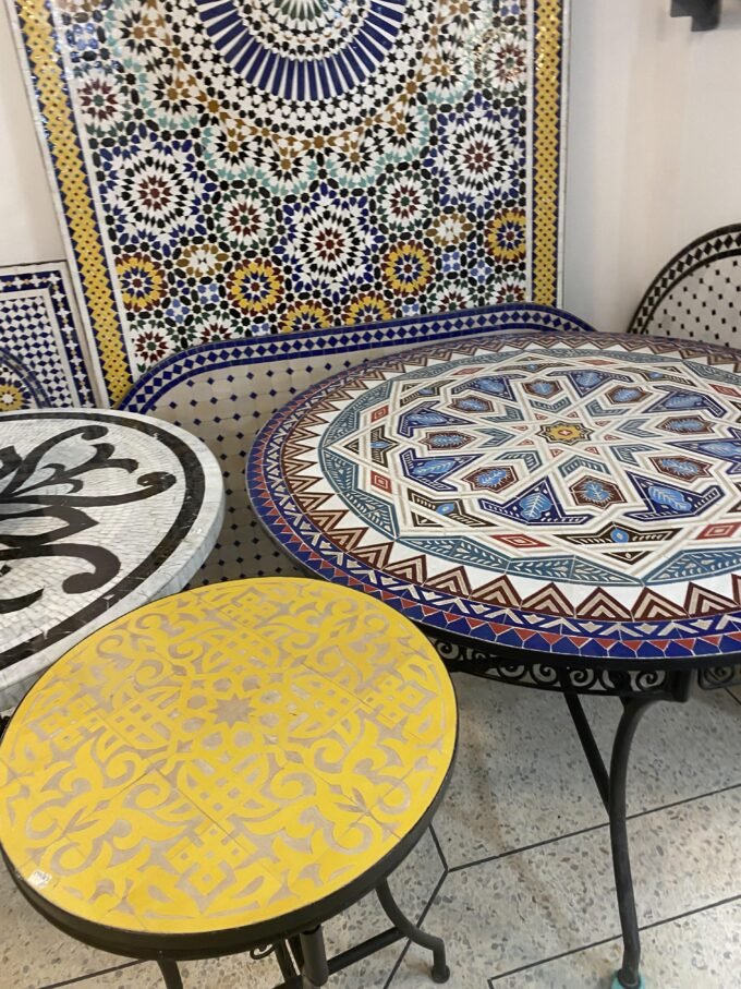 Exclusive Moorish Moroccan Handcraft Mosaic Table