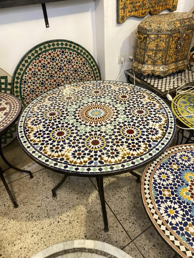 Moroccan Detailed Mosaic Table Large