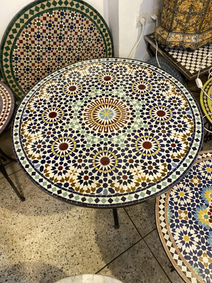 Moroccan Detailed Mosaic Table Large