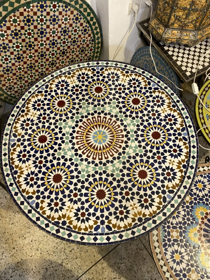 Moroccan Detailed Mosaic Table Large