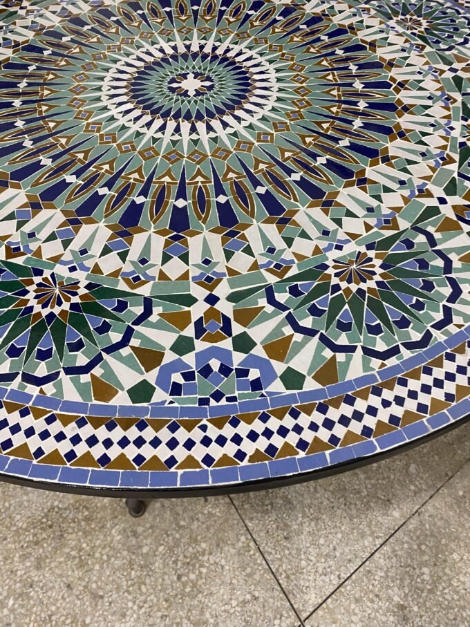 Exclusive Moorish Moroccan Mosaic Table